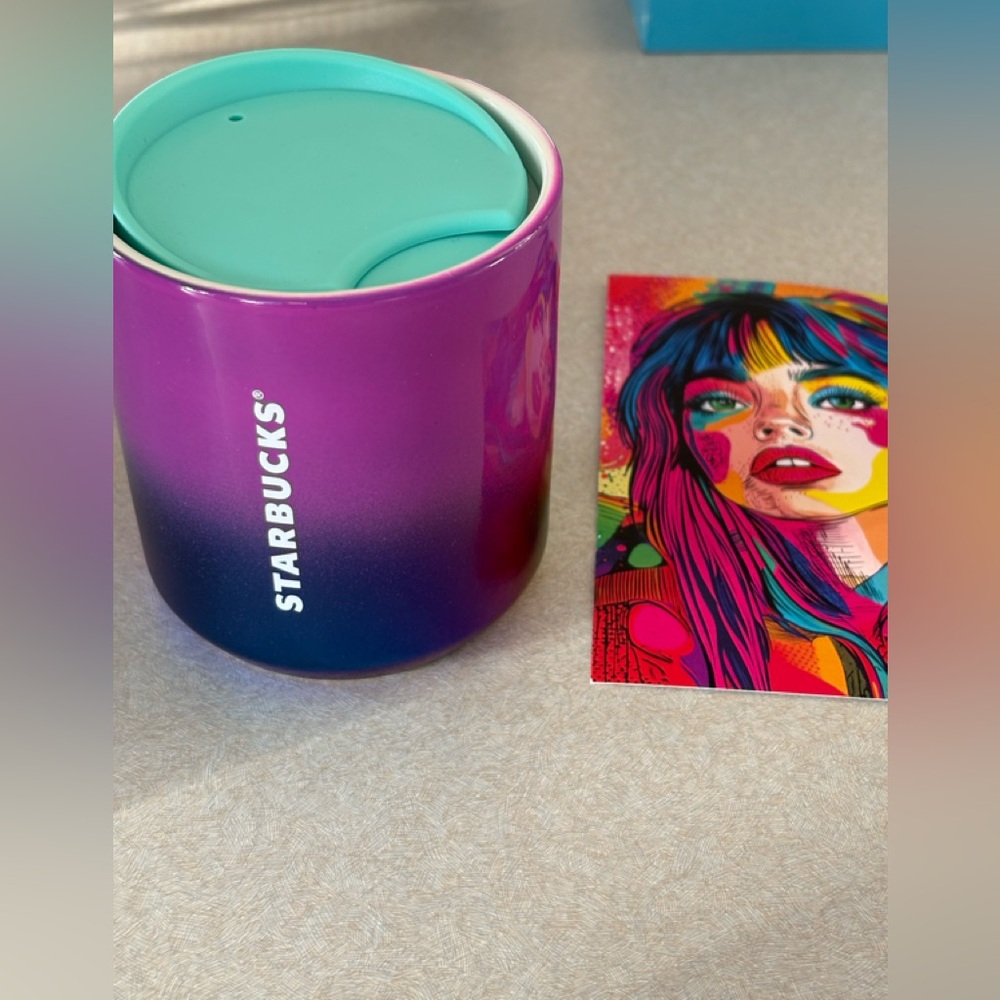 Starbucks Gradient Mug with Teal Lid
